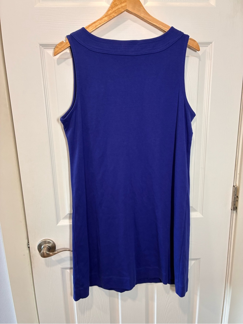 New York & Company Sleeveless Midi Shift Dresses in Royal Blue and Fuchsia - Picture 10 of 10